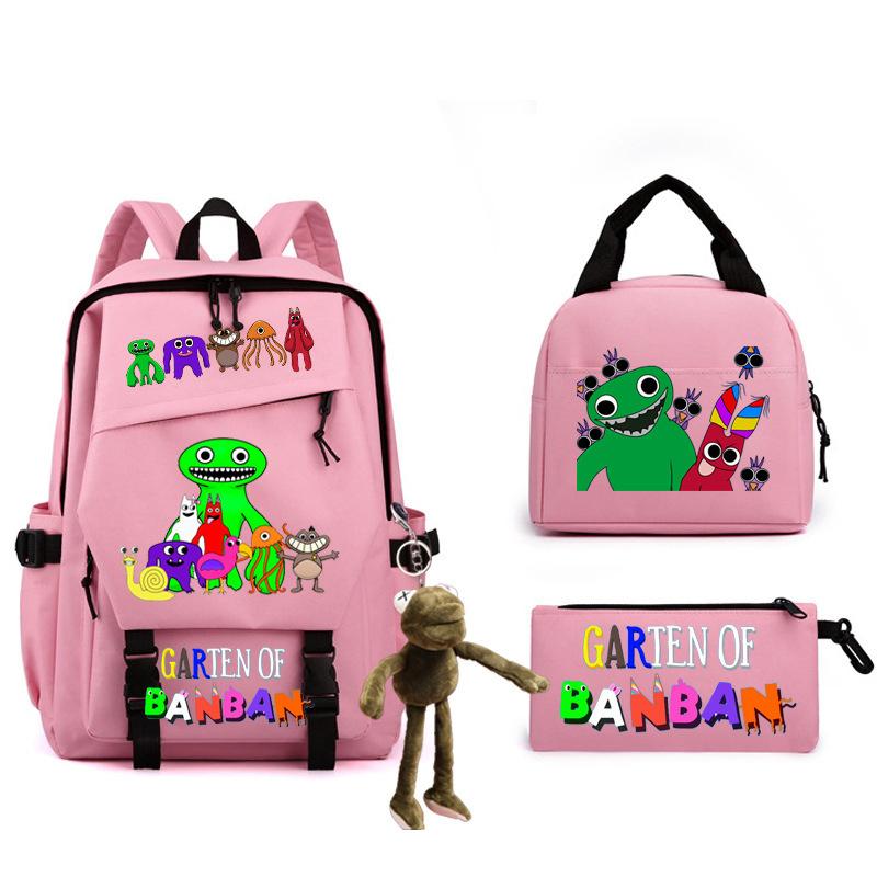 Game Student Schoolbag Single Shoulder Pencil Bag Three-piece Set Double Shoulder Back