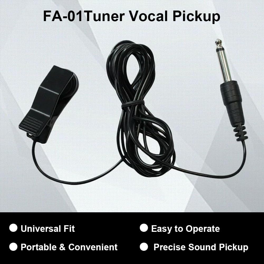Clip On MicrophoneInstrument PickupTuner Vocal Pickup, Portable Pickup Microphone Universal Tuner Vocal Pick Up Tuner MicrophonePickups & Pickup