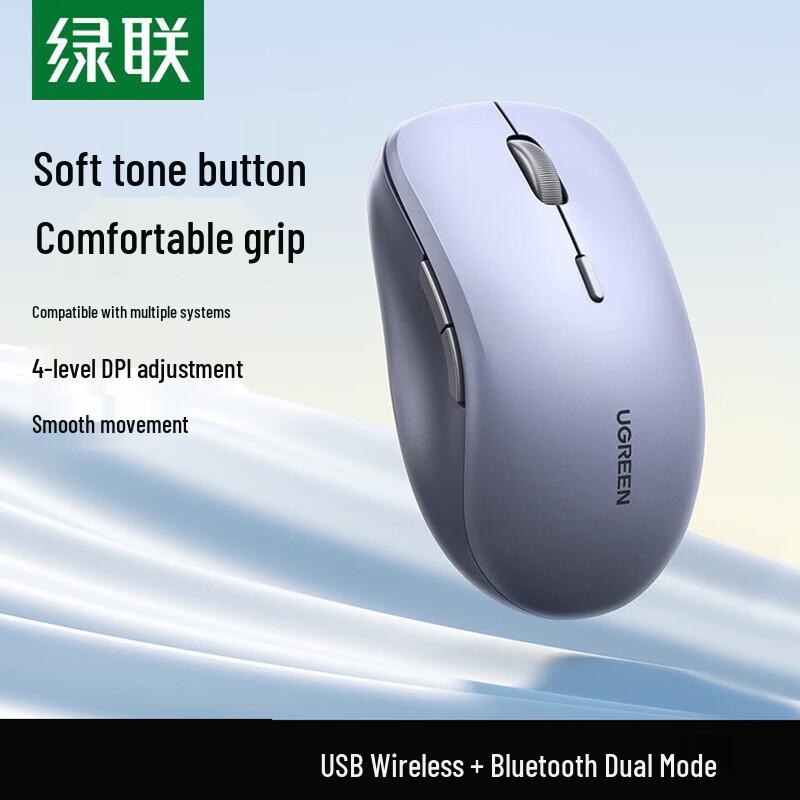 UGREEN Dual-Mode Wireless Silent Office Mouse