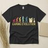 Gaming Evolution T Shirt Gamer Gift Funny Gaming Tee Gildan Heavy Cotton Top