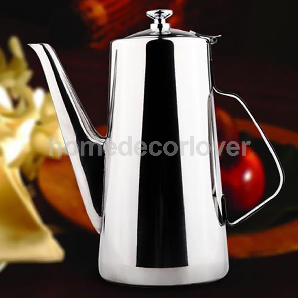 1.5L/2L Stainless Steel Water Coffee Pot Ice Tea Jug Kettle Pitcher with Lid 2 Patterns