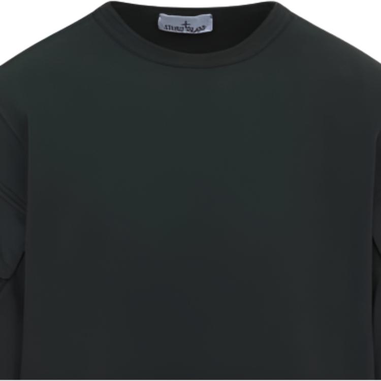 STONE ISLAND Logo Crew Neck Pocket Long Sleeve Sweatshirt Men Sweatshirt Green K2S156100008S0A20-V005E