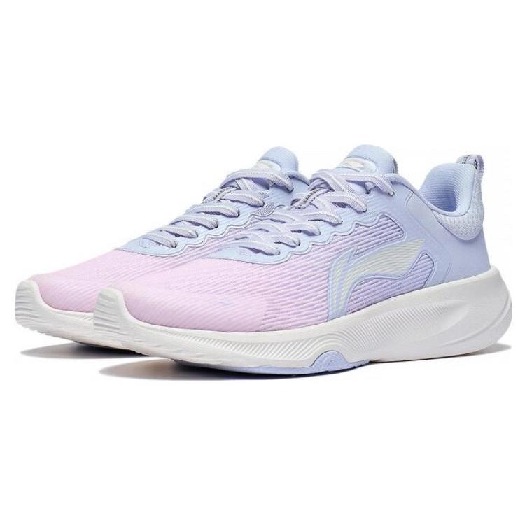 New LiNing Lan Guang Low Top Badminton Shoes Women's Blue Pink AFVT012-1
