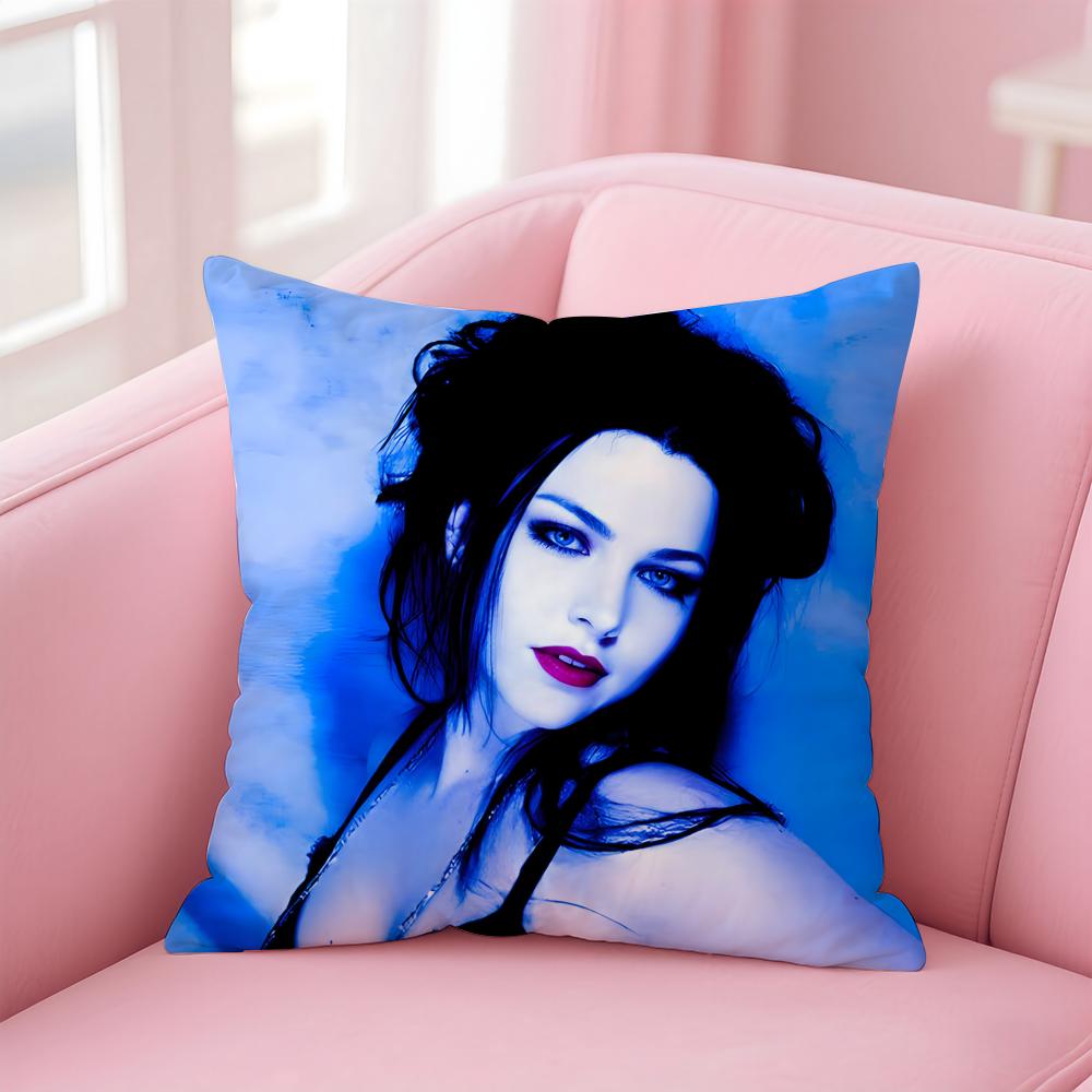 American Sexy Singer Evanescence AAmy Lee Cushion Cover Pillow Case Soft Skin Friendly Fabric Concealed Zipper