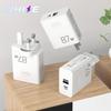 87W Fast Charging Dual-Port Charger Head - US/UK Standard, CE & FCC Certified