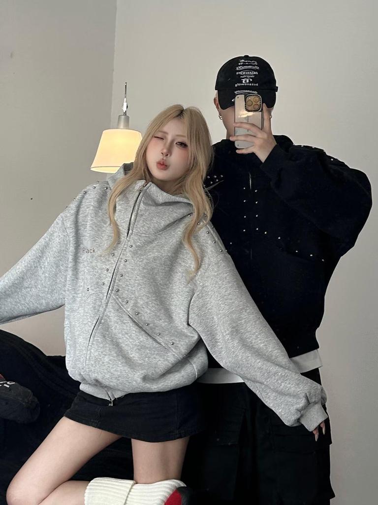2024 Unisex Trendy Hong Kong Style Hoodie Cardigan
