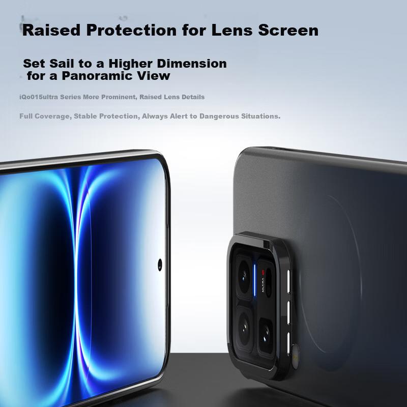 Smorss Skin-Feel Magnetic Case for VIVO IQOO 15 Ultra - Full Coverage Magnetic Slim Anti-Fingerprint Shockproof Protective Cover White