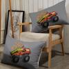 Cartoon Truck Fitted Sheet Set, Monster Truck Kids Bed Sheet Set for Room Decor for Boys Teens,1 Fitted Sheet and 1/2Pillowcase