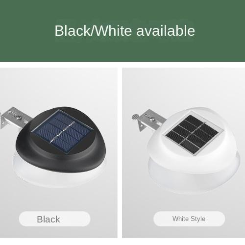 

Настенный светильник на солнечных батареях, украшение домашнего сада, двор, открытый ландшафт, забор, настенный светильник Black Shell Warm Light