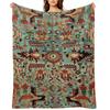 Antique Heriz Persian Carpet Print Throw Blanket Decoratives Extra Large Throw Moving Anime Blankets