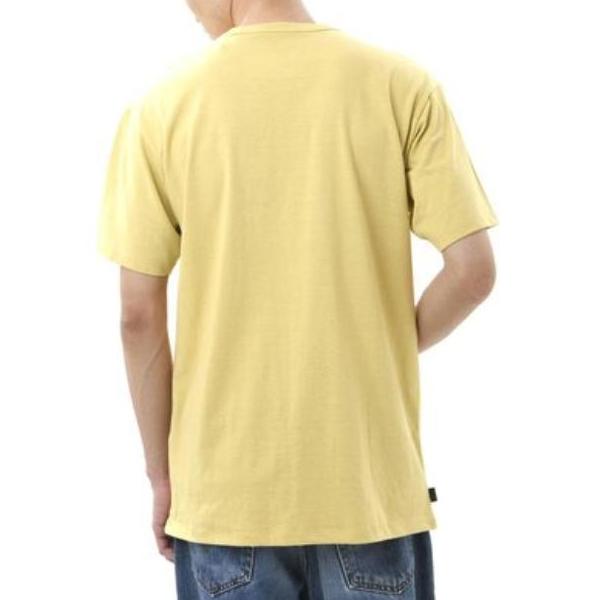 Vans Off The Wall Classic Dopamine Solid Color Small Logo Print Classic Casual Crew Neck Short Sleeve T-Shirt Unisex Tops Light-Yellow VN0A49R7ZB8
