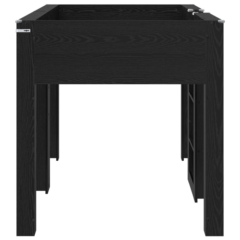 Bunk Bed for Kids Black Oak Effect 80 X 200 Cm