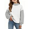 Kids Casual Printed Raglan Long Sleeve Lightweight Sweatshirt for Everyday Wear