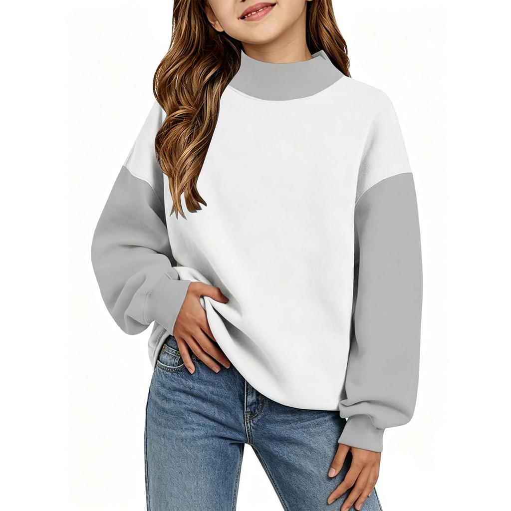 Kids Casual Printed Raglan Long Sleeve Lightweight Sweatshirt for Everyday Wear