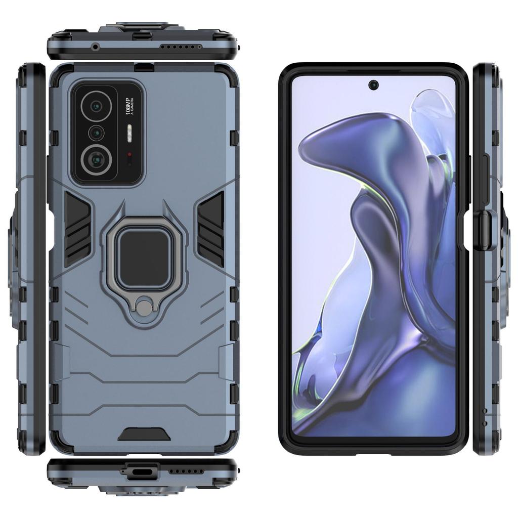 Applicable To Xiaomi 11T Black Panther K11 Mobile Phone Case 11Lite Car Bracket Ring MI 11Pro All-inclusive Anti-drop Cover