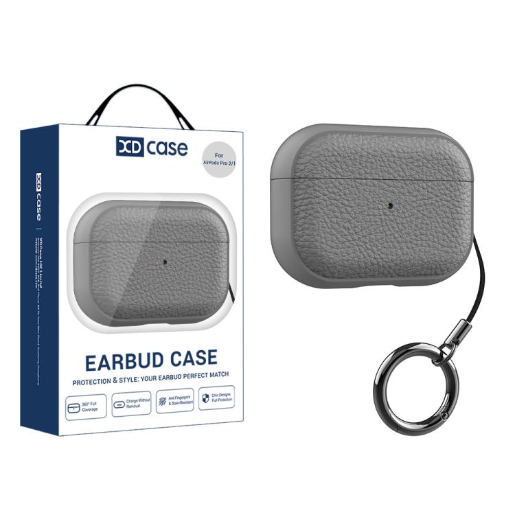 XDcase Lychee Texture TPU Earbuds Case with Buckle