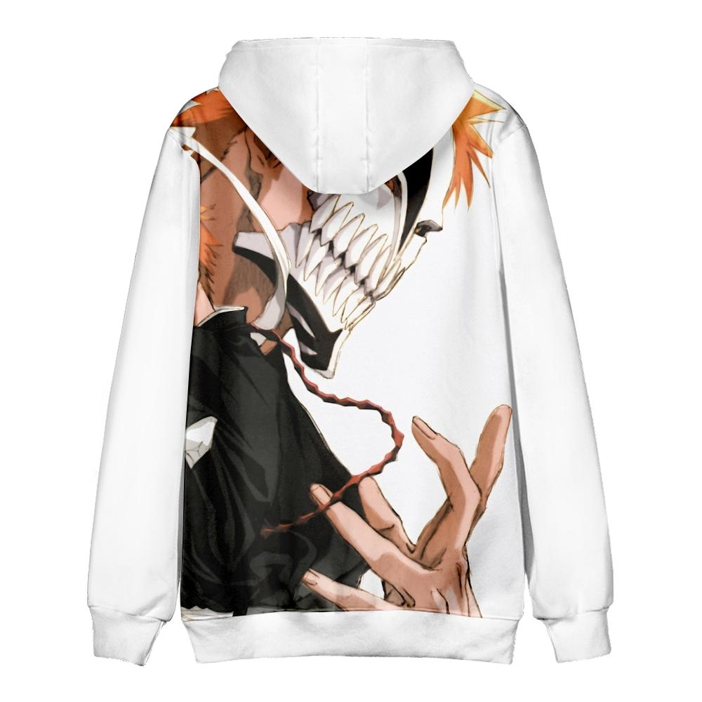 BLEACH Anime Hoodie Autumn Pullover Fashion Unisex Long Sleeve Casual Streetwear Loose Outdoor Clothes
