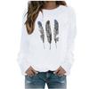  Winter Womens Casual Tops Ladies Print Sweatshirt Blouse Tee Sweater