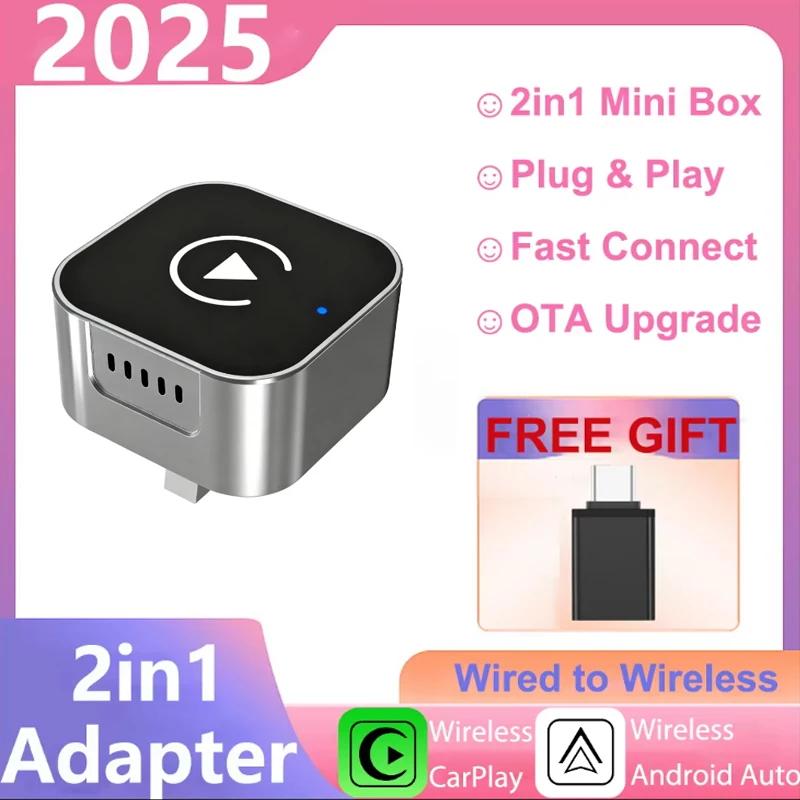 

NEW Wireless CarPlay Adapter Plug & Plug Auto Connect No Delay Converts Wired To Wireless Compatible for IPhone & Android чорний