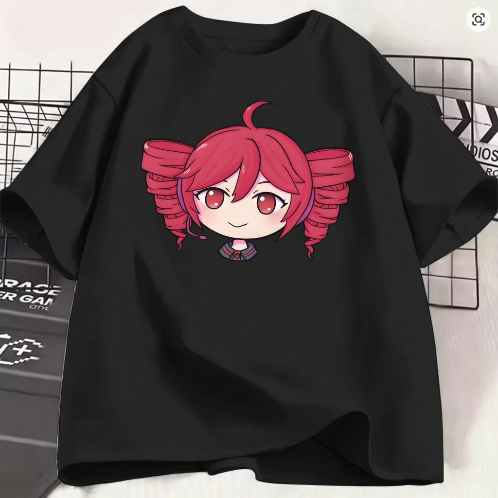 Kasane Teto Tshirt For Unisex Vintage 100 Cotton Tees Crewneck Short Sleeve T Shirts Birthday Present Tops