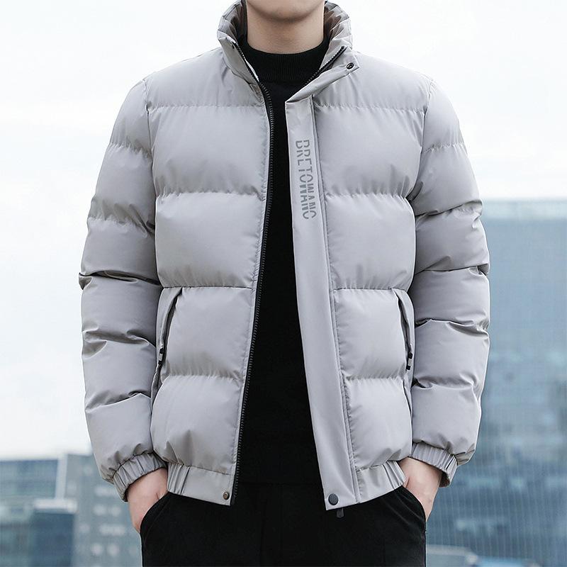 Stand collar cotton suit men's winter new thickened bread suit warm cotton jacket winter jacket cotton jacket cotton suit