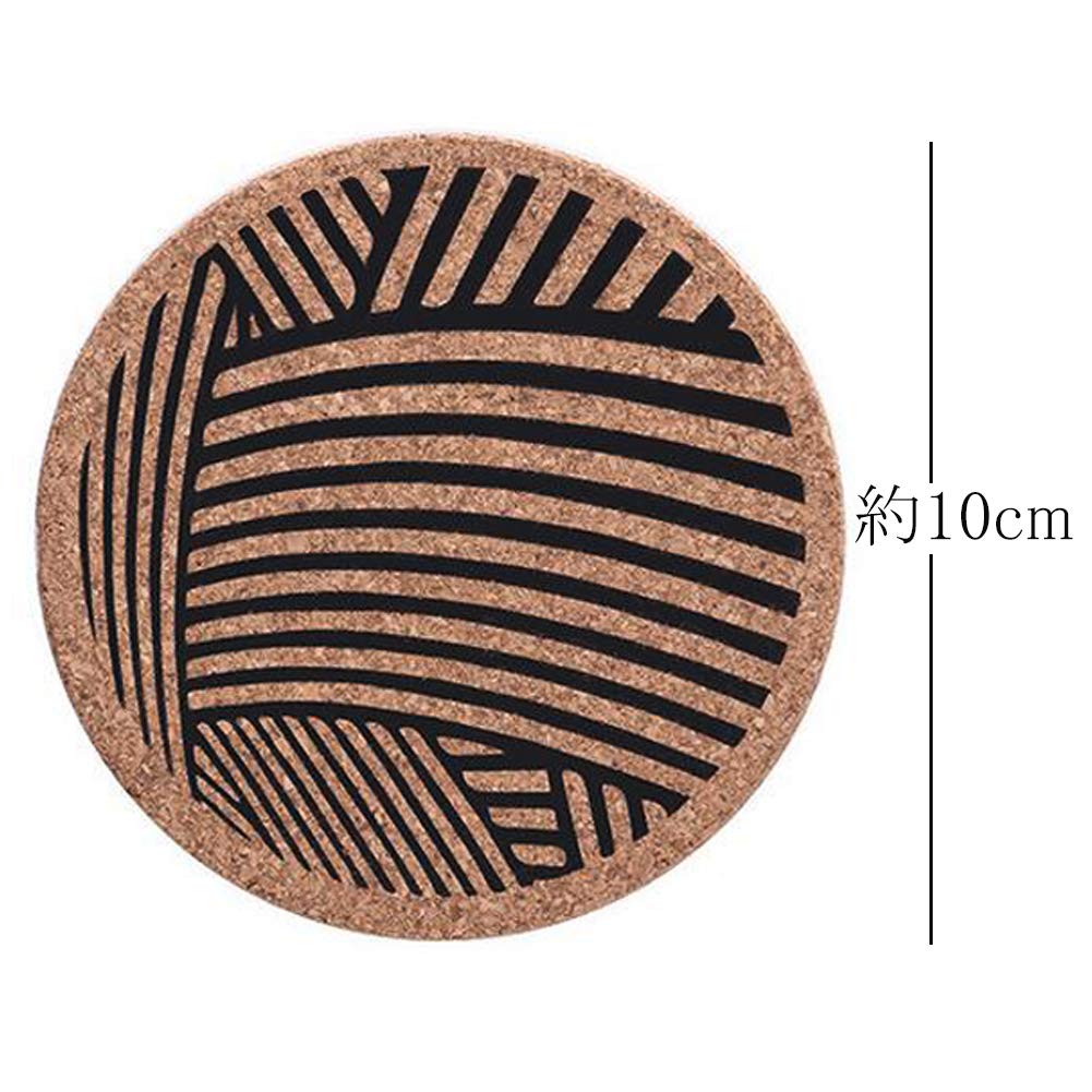 MinniLove Cork Coasters, Pack of 4, Water-Absorbent, Thick, Non-Slip, Round, Heat-Resistant, Durable, Perfect for Teahouses, Cafes, Restaurants,