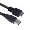 Black USB 3.0 To Micro-B Full Copper Mobile Hard Disk Data Cable