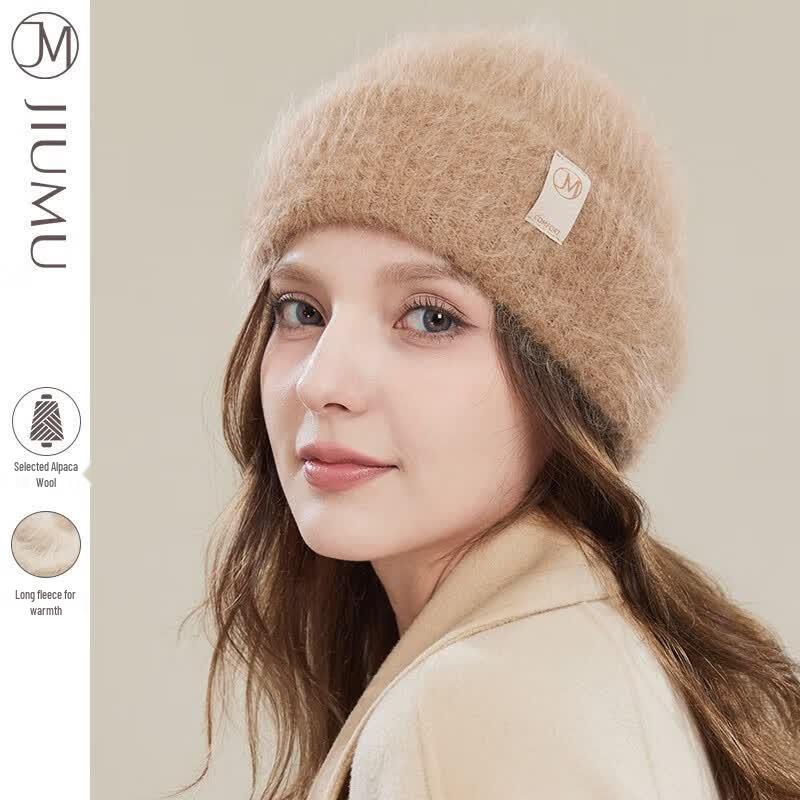 JIUMU Women s Winter Knitted Earmuff Hat One Size