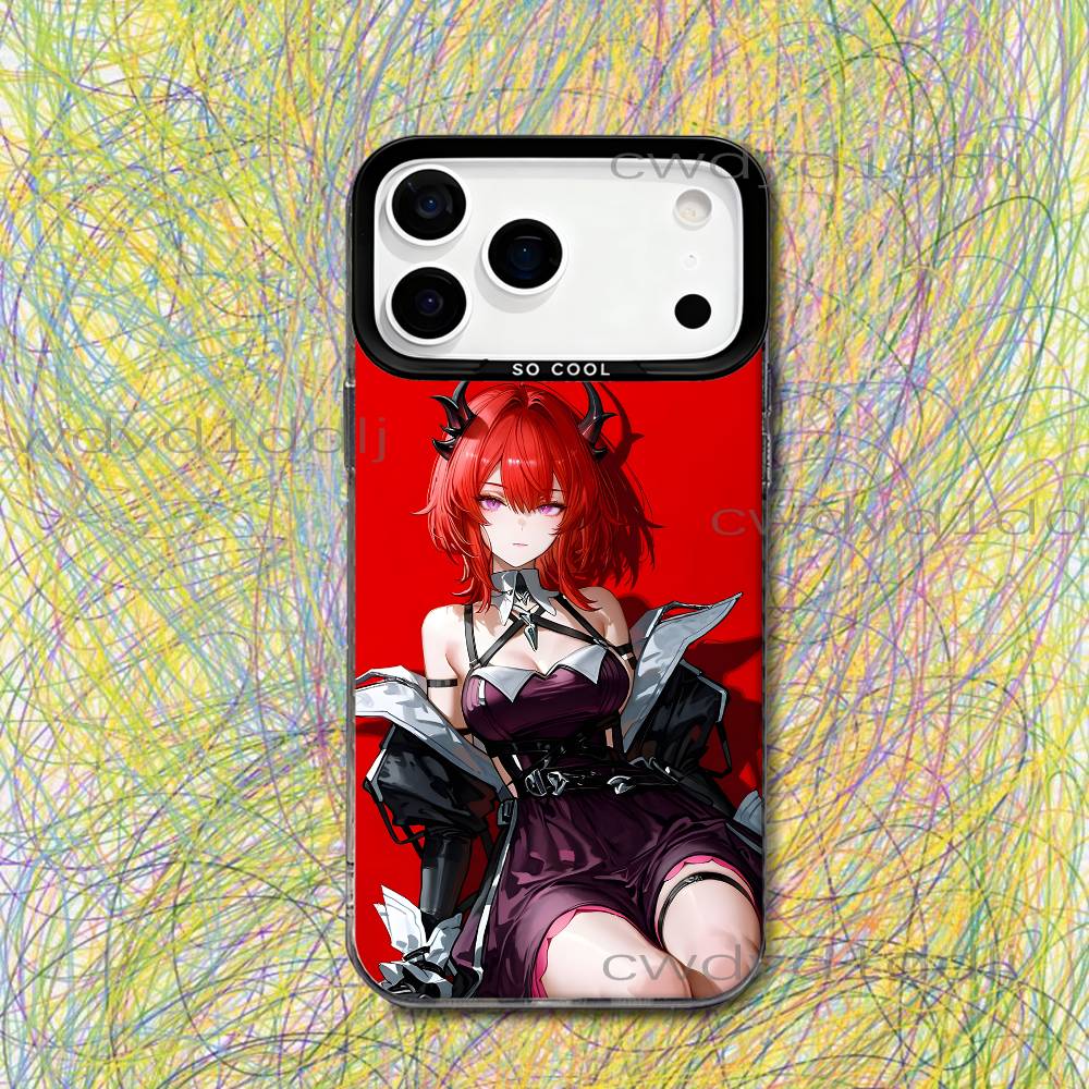 

Laevatein A-Arknights Endfield Phone Case For iPhone 17,16,15,14,13,12,11,X,8,7,Pro,Max,Plus,SE4,Air,Mini IMD Gray Hard Matte iPhone13