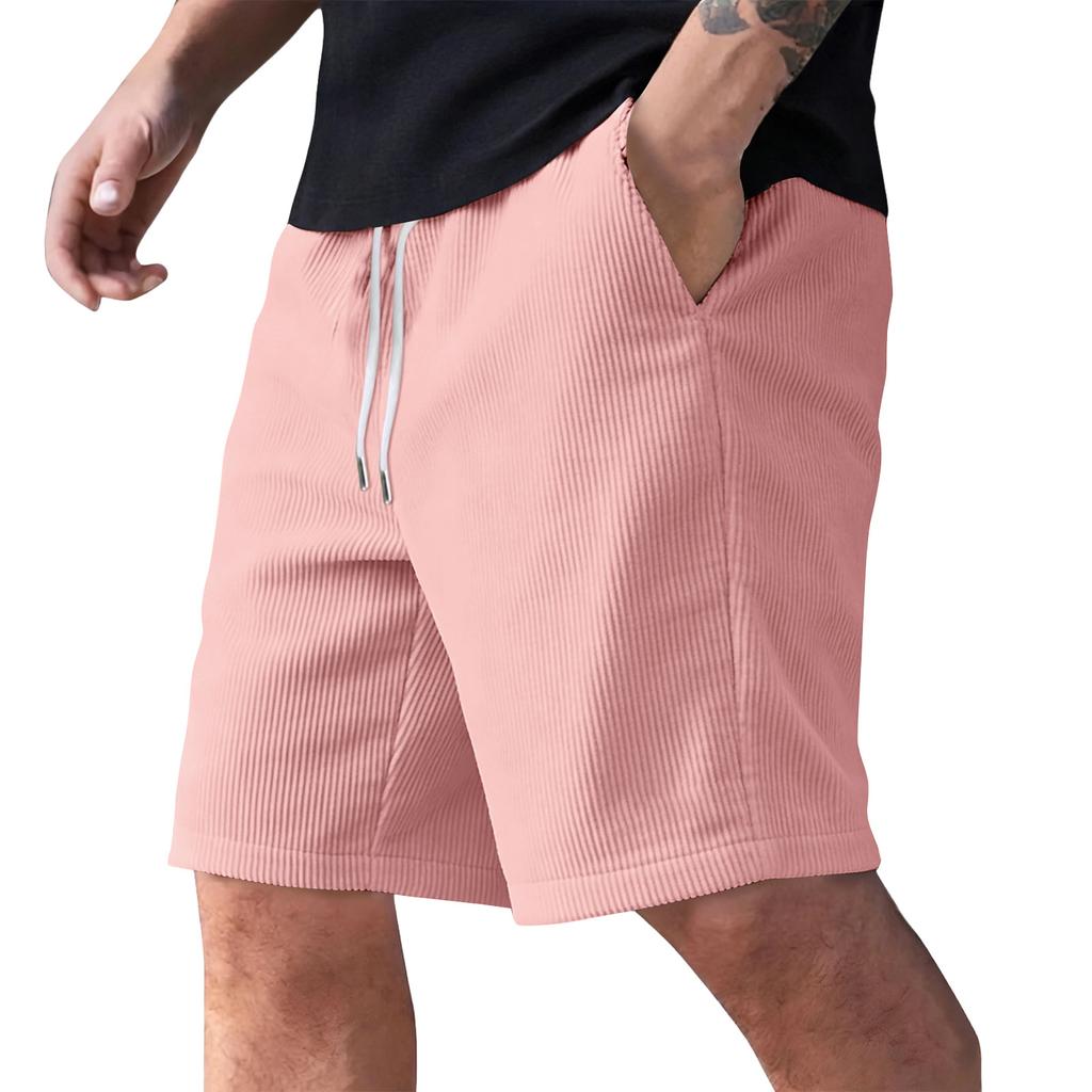 Men's Summer Casual Shorts Men's Fashion Sports Textured Shorts