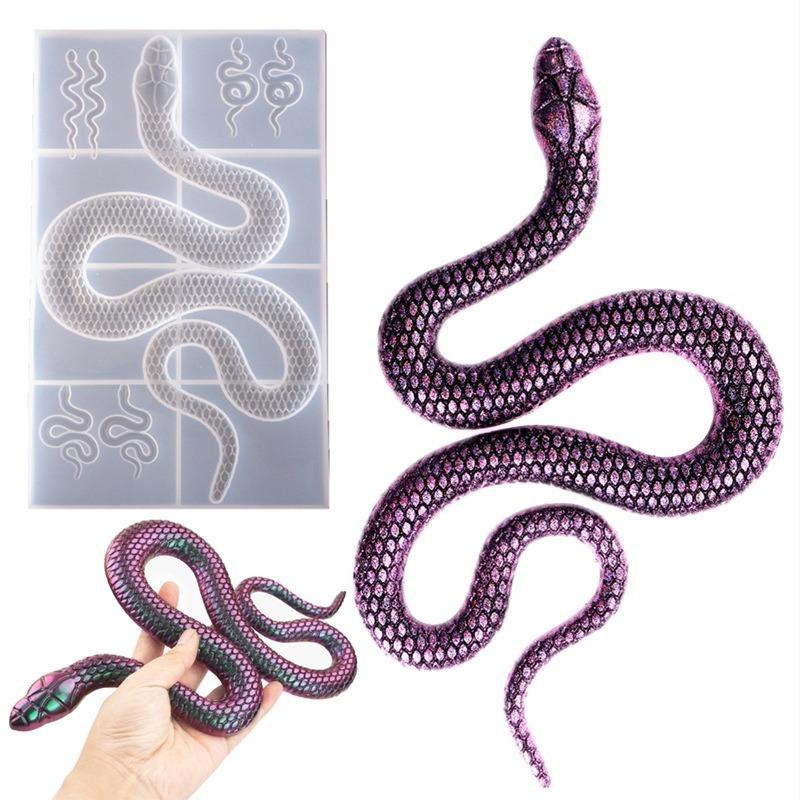 

Large Snake Mirror Silicone Mold for Resin DIY Crystal Epoxy Resin Mold