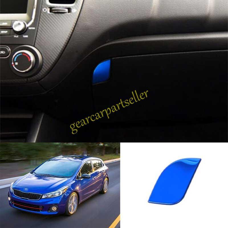 For Kia Forte K3 14-2018 Blue Titanium Co-Pilot Storage Box Handle Cover Trim