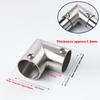 Pipe Fitting Connector, Fit 1 Inch(25mm) OD Pipe Stainless Steel Structural Pipe Connector Chain Link Fence Clamp