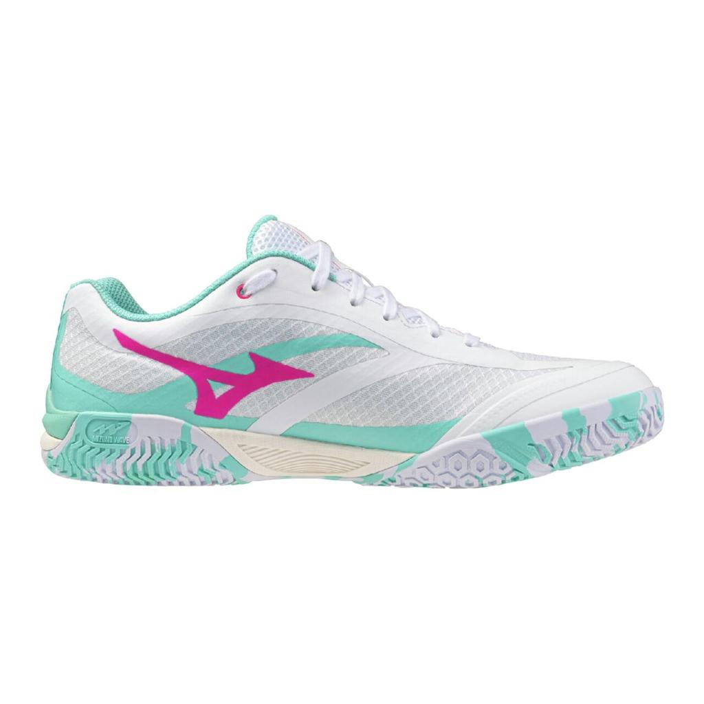 Mizuno Wave Medal 8 Table Tennis Size 2E Shoes, White/Pink/Green, 24.0 cm,