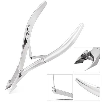 Stainless Steel Double Spring Cuticle Nipper Clipper, Dead Skin Remover Scissors, Manicure Pedicure Tool