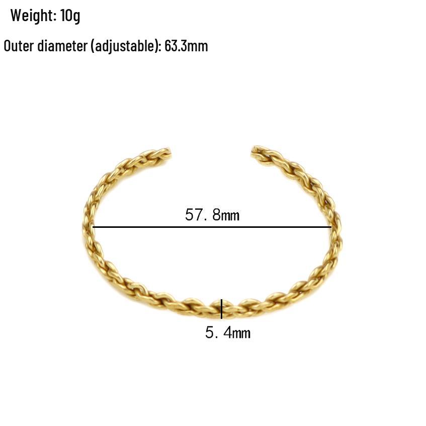 Unisex Retro Geometric Rope Chain Bracelet