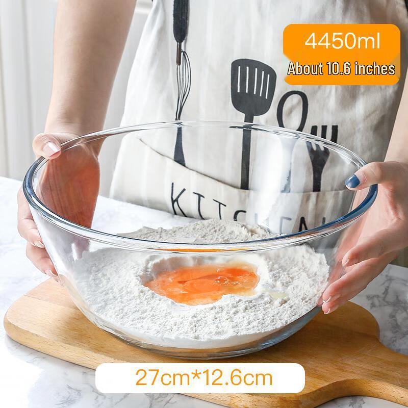 Большая стеклянная миска для смешивания
