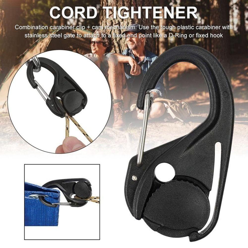 1/2/5pcs Black Cast Hooks 66*34mm Hanging Rope Hook New Self-Locking Binding Fixed  Outdoor Tools