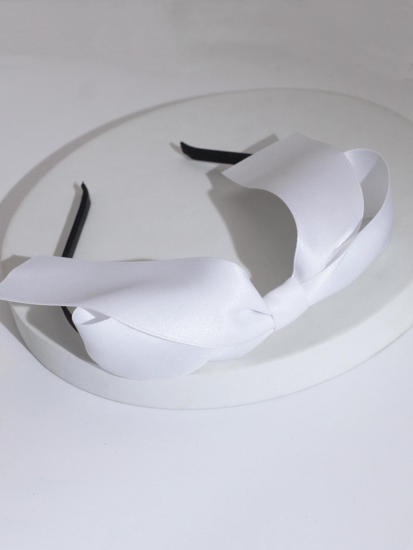 

Lystrfac Однотонный Черный Ленточный Бант Топ Повязка на Голову для Женщин Девушек Модная Ободок Женские Аксессуары для Волос