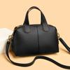 Women's Handbag with Large Capacity and Soft Leather Temperament, Niche Design, Shoulder Bag, Commuting Women's Boston Bag