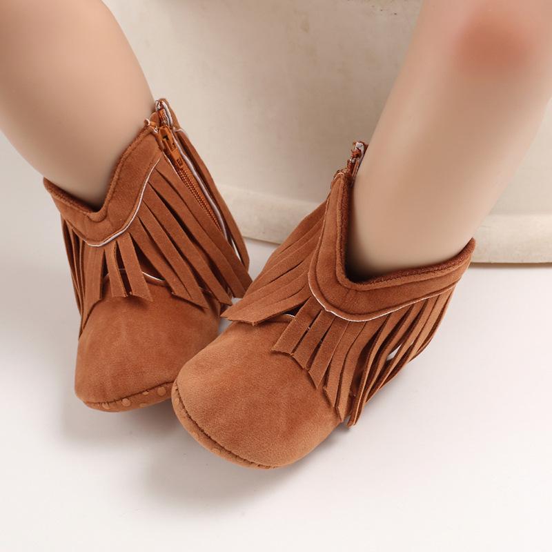 Stylish Tassel Baby Boots for Girls (0-1 Year)