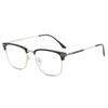 New Retro Large Business Casual Eyewear: Lightweight, Comfortable, Anti-Blue Light Eyebrow Frame.