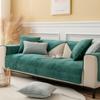New Plush Combination Sofa Cushion Warm Plush Couch Cover Cushion for Autumn and Winter High-end Antiskid Leather Sofa Cover