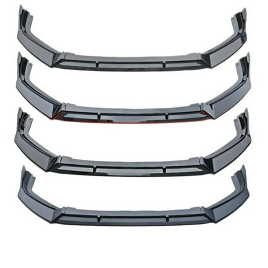 Compatible with 2025 Honda Accord Three-Section Front Lip, No-Drill Installation, Available in Matte, Glossy, Red, and Carbon Fiber Black Finishes.