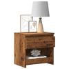 VidaXL Bedside Tables 2 Pcs Old Wood 40x30x39 Cm Engineered Wood, Side Table, Bedside Cabinet, Accent Table for 856407