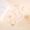 Beixi S925 Sterling Silver Rhinestone Heart Clavicle Chain - Elegant and Simple Luxury Jewelry