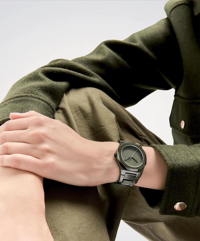 Authorized Distributor D1 Milano and Watch CEBU04 Ceramic Pure Green 37mm [D1 MILANO] Men's Women's