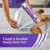 Extra-Long 787.4" Disposable Aluminum Foil Roll - Waterproof, Greaseproof & Heat Resistant for BBQs, Baking, Picnics