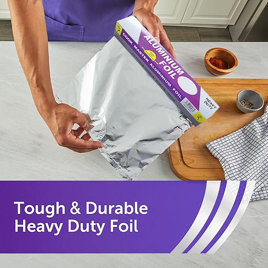 Extra-Lange 787,4" Einweg-Aluminiumfolienrolle - Wasserdicht, Fettabweisend & Hitzebeständig für BBQs, Backen, Picknicks