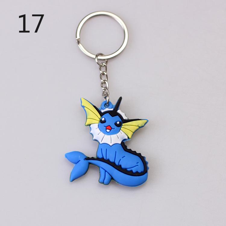 Pokemon Keychain: Pikachu, Dragonite, Eevee Figure Pendant